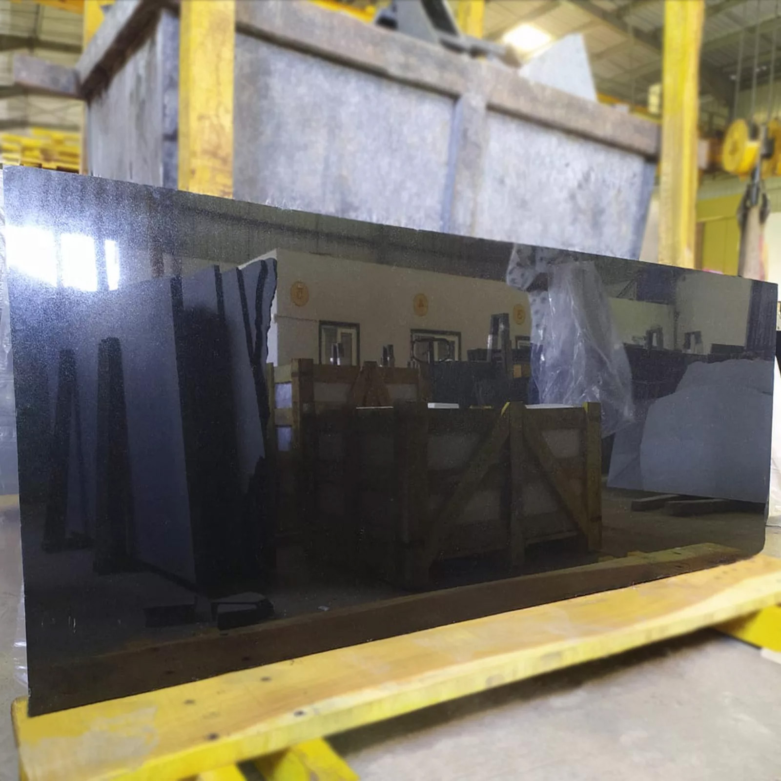 Black premium granite cutter slab