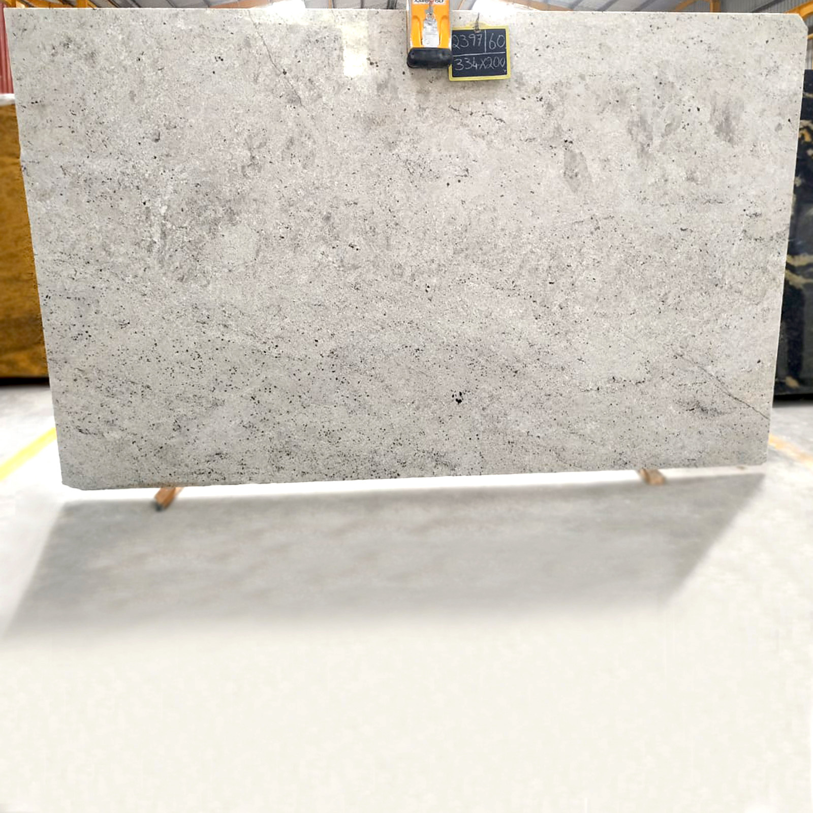 Colonial white granite gangsaw slab