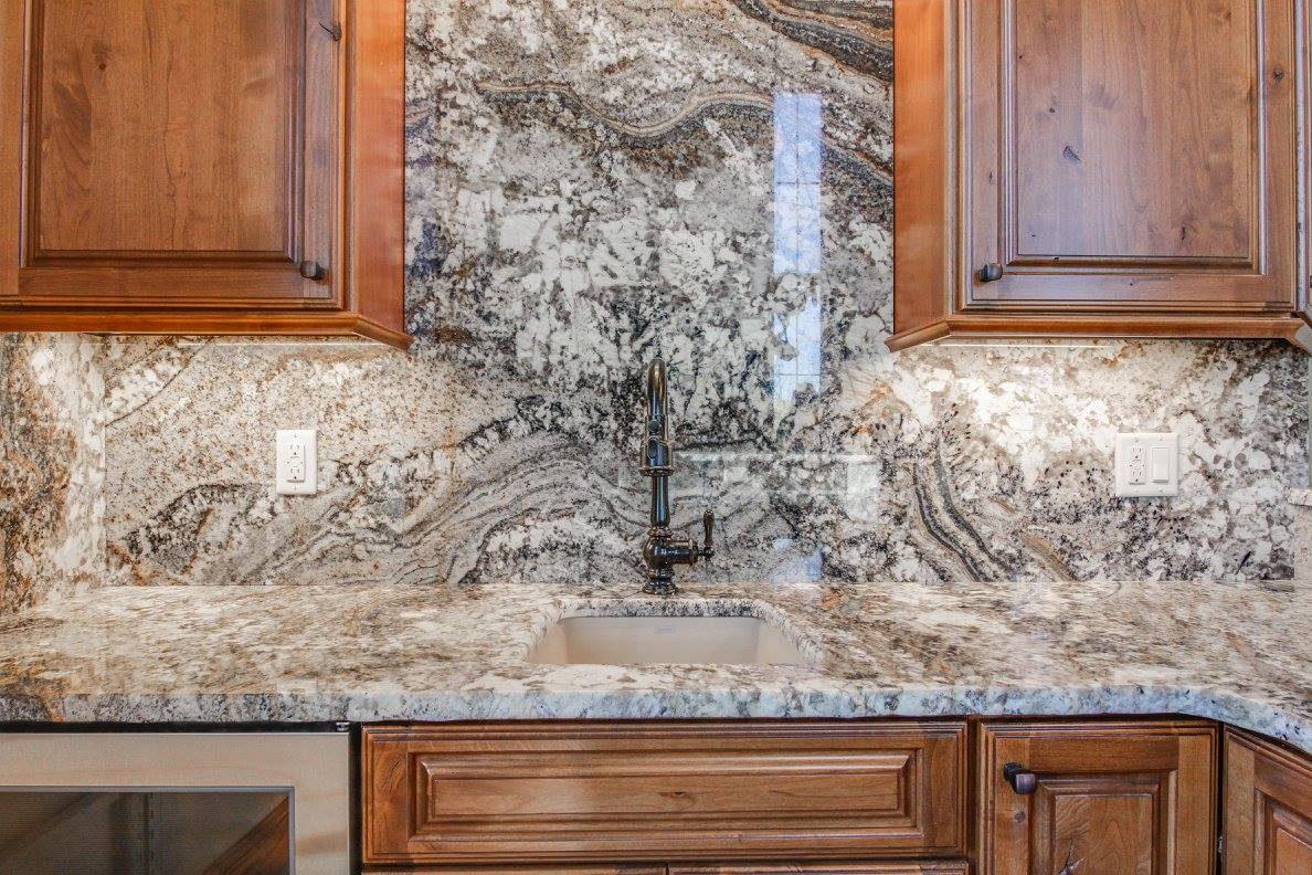 Granite backsplash