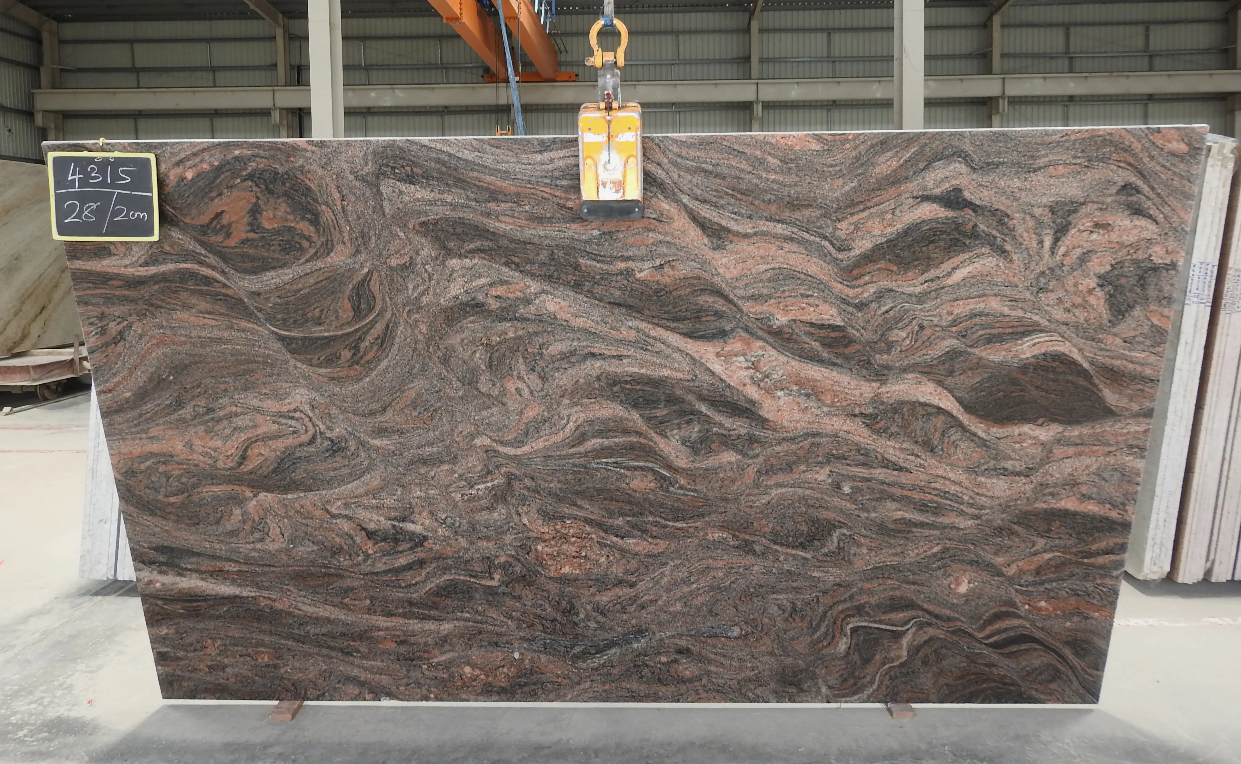 Himalayan blue granite gangsaw slab
